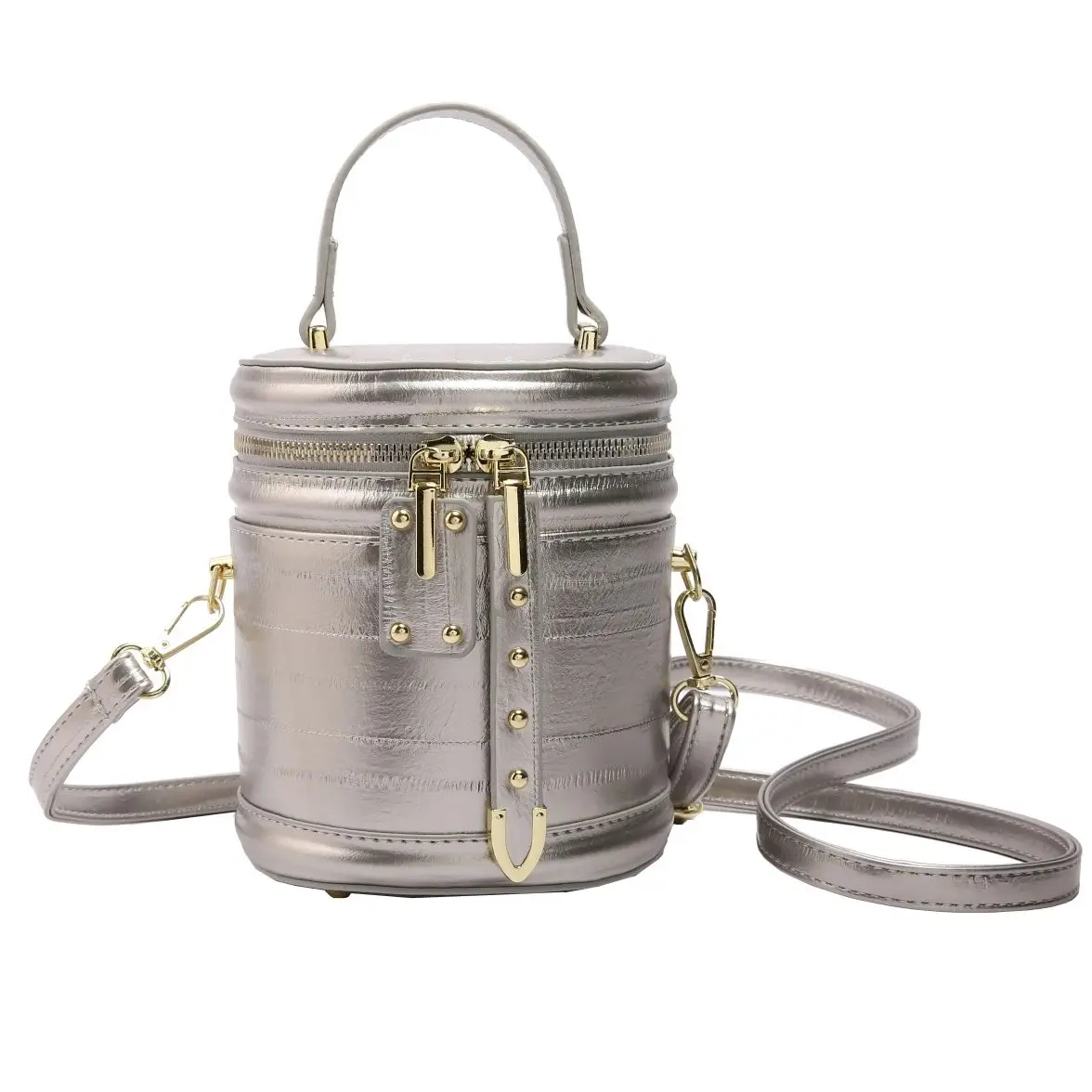 Bucket bag female new 2024 fashion cross-body niche cylinder one-shoulder portable