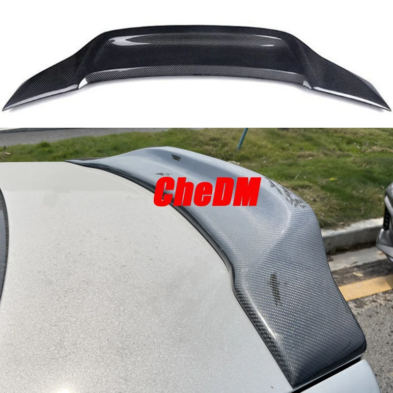 Dla 2007 2008 2009 2010 2011 Volkswagen Passat B6 100% prawdziwe włókno węglowe wysokiej jakości tylny Spoiler pokrywa bagażnika R styl