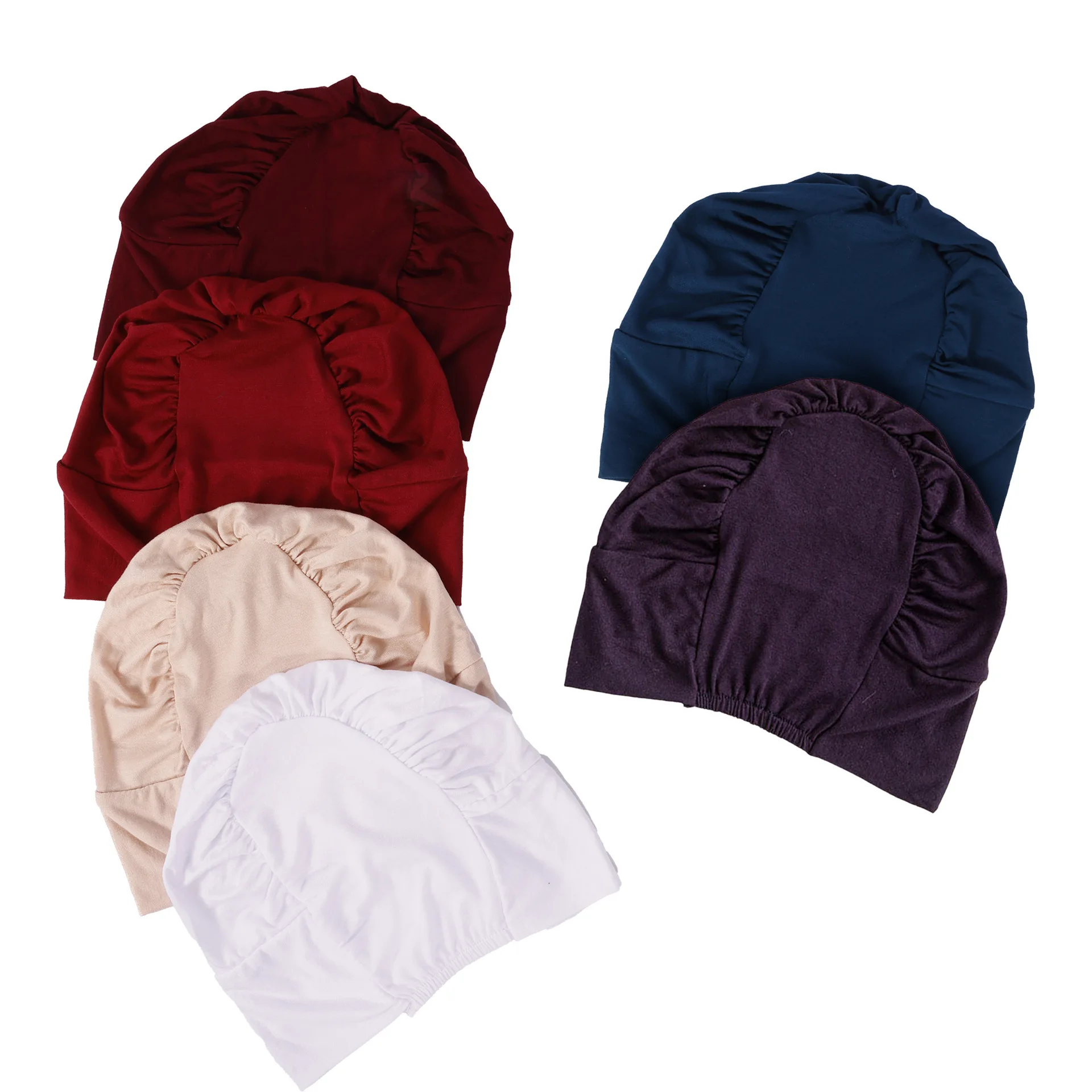 ผ้าโพกศีรษะ, หมวก, ผ้าฝ้ายเมอร์เซอไรซ์สำหรับผู้หญิง, หมวกทรงเล็ก, หมวกสวมแบบสวม, หมวกยางยืดแบบซ่อน, ความยืดหยุ่นสูง, ไม่เป็นขุย