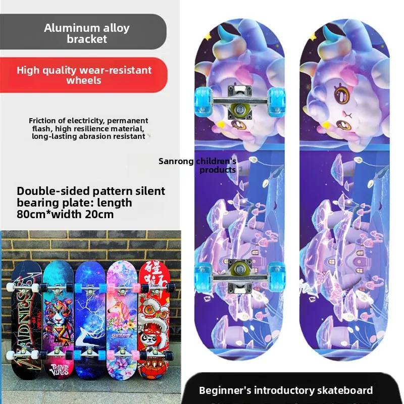 Dek Draagbaar Downhill Beginner All-Terrain Longboard Fiber Carbon Houten Skateboard Kinderen Legering Aluminium Pro Complete Street