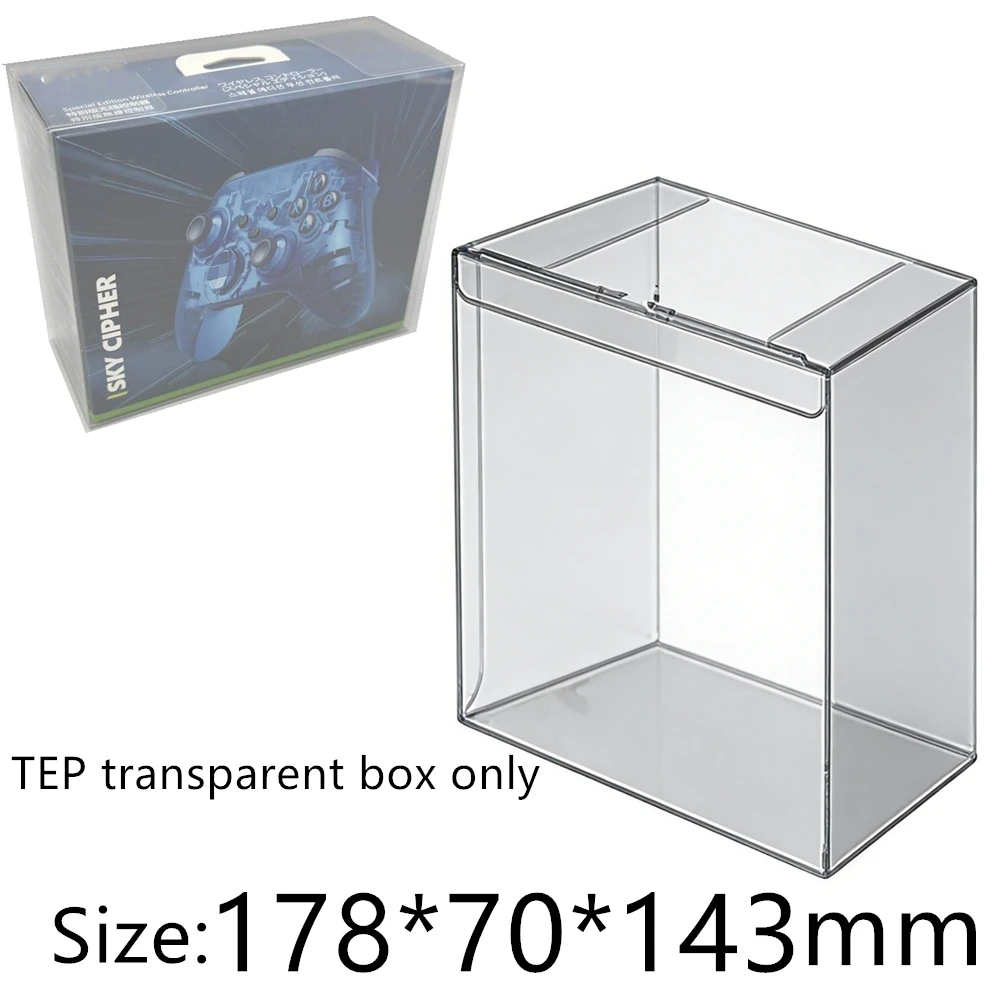 Transparent Box Protector For Xbox Wireless Controller-Sky Cipher Special Boxes PET Storage Game Shell Clear Display Case