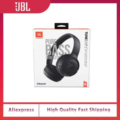 New 100% original  JBL Tune 510 BT Wireless Bluetooth Headset Purebass Sound Fast charge for long battery life sport earphone