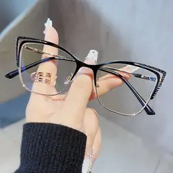 Blue Light Blocking Women Designers Eyeglasses Optical Spectacle Computer Eye Protection Glass Fashion Eyewear Computer Goggles