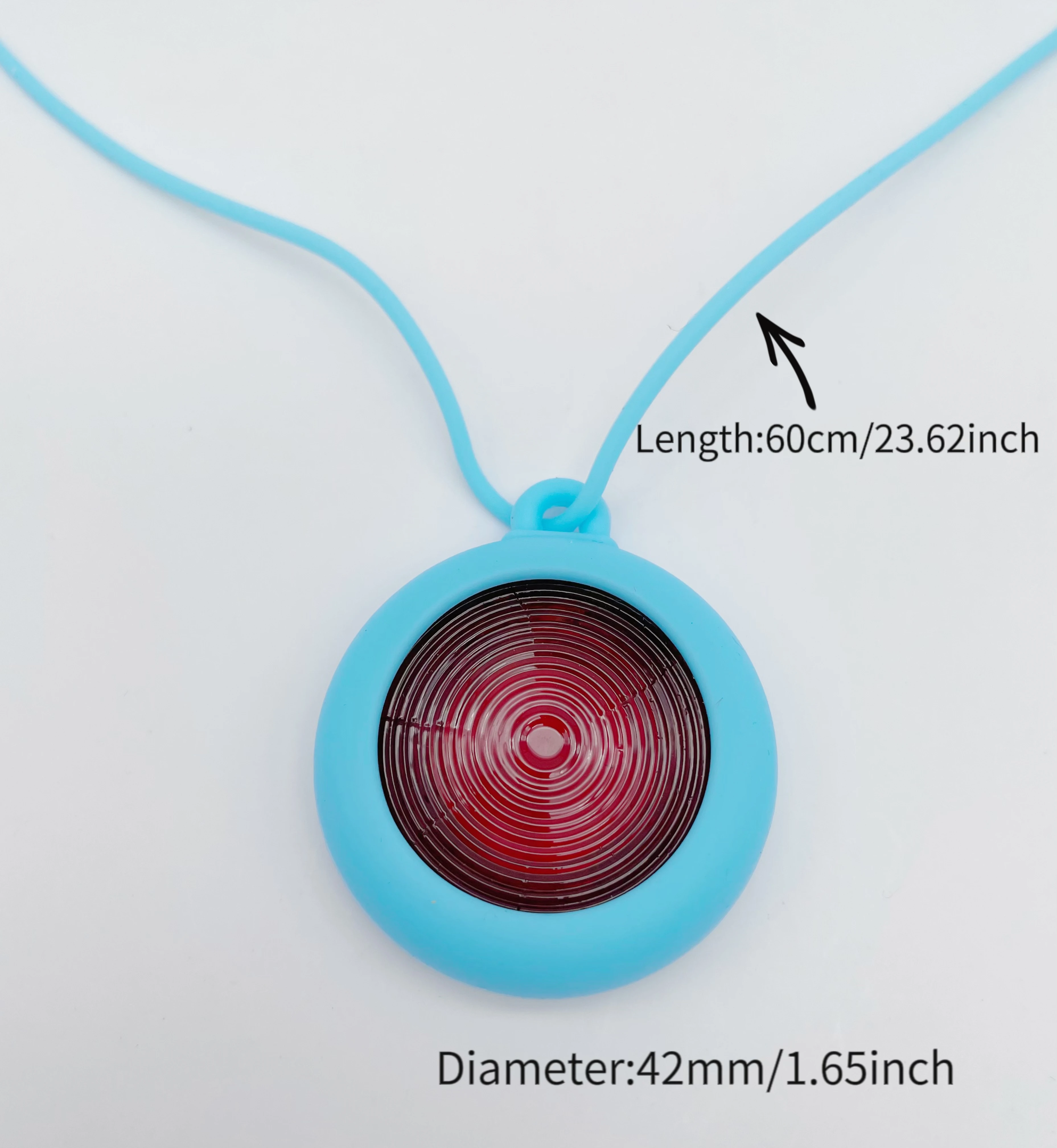 Necklace EMF Cuantica Pendant Iones Green Glass bio disc Necklace Silicone Necklace Detachable necklace removable Necklace