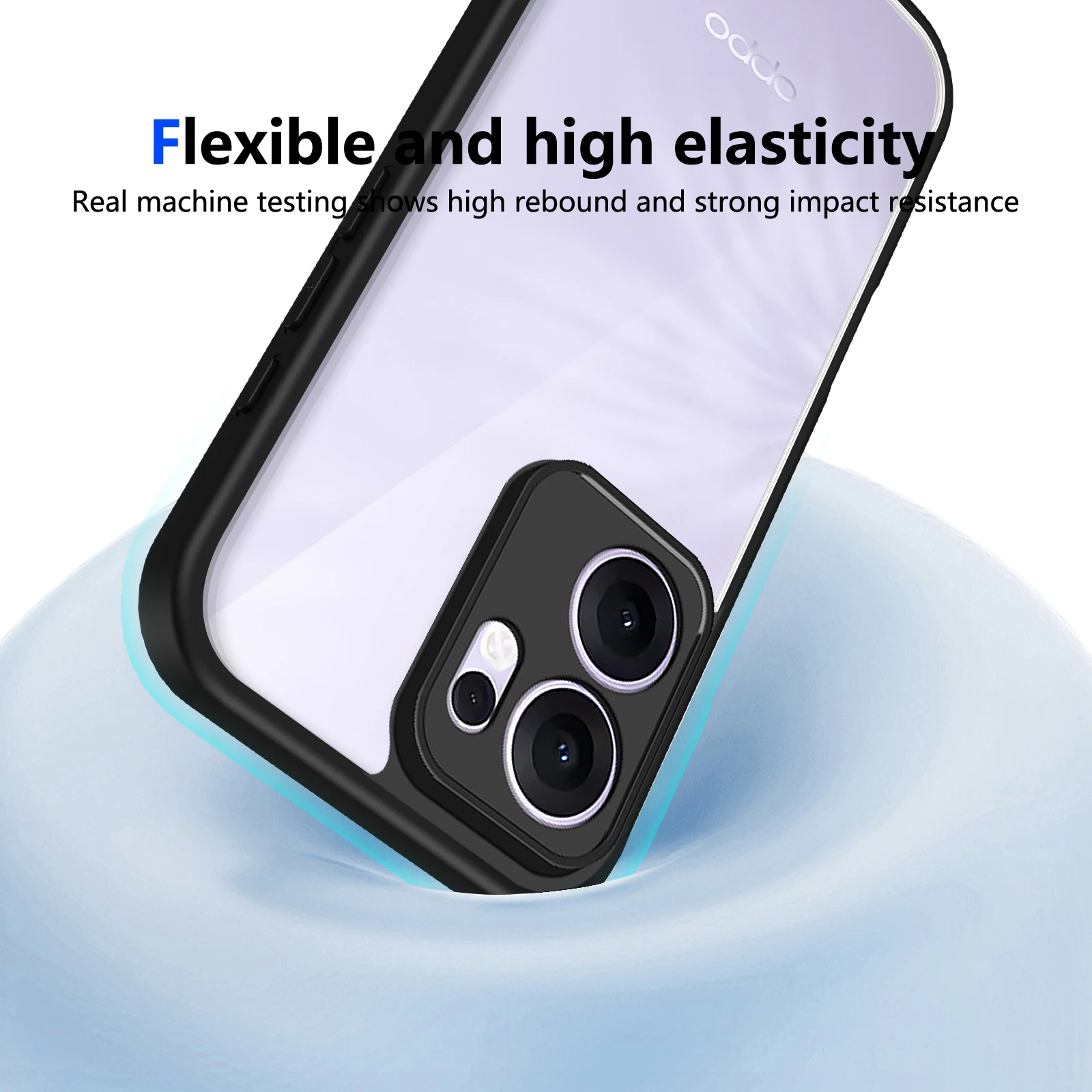 Für Oppo Reno 13A CPH2699 Fall Air Kissen Stoßfest Silikon Bumper Klar Matte Zurück Abdeckung Harte Telefon Fall für Oppo Reno 13A 5G – Detail 4