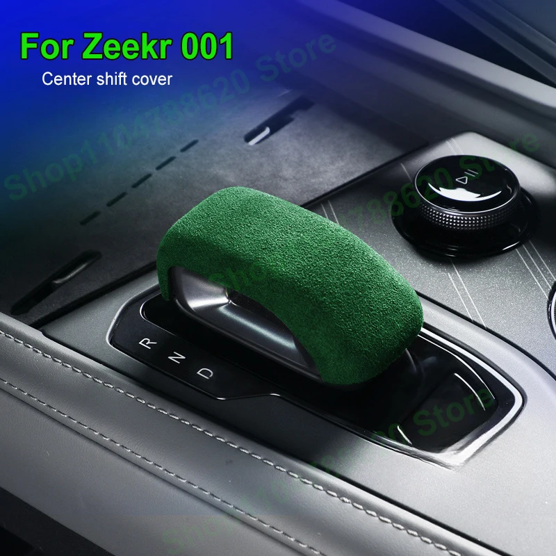 

For ZEEKR 001 2024 High Quality Alcantara Suede Gear Shift Knob Protective Cover Sticker Interior Accessories Multi-color style
