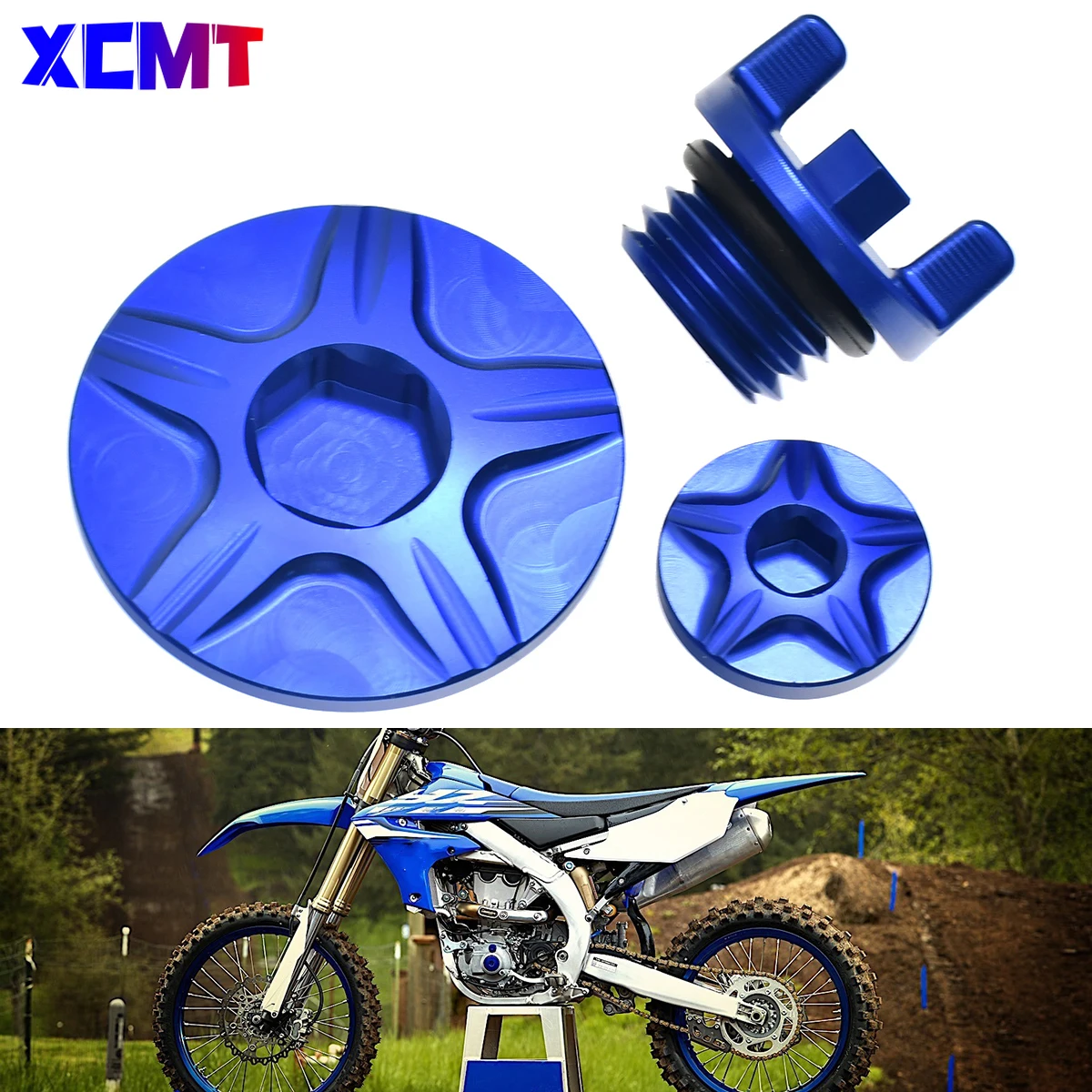 

For Yamaha WR250X WR250R WR426F WR250F WR400F YZ250F YZ450F YZ426F YZ400F TTR 50 XV XT Serow VIRAGO 250 Engine Timing Plug Cover