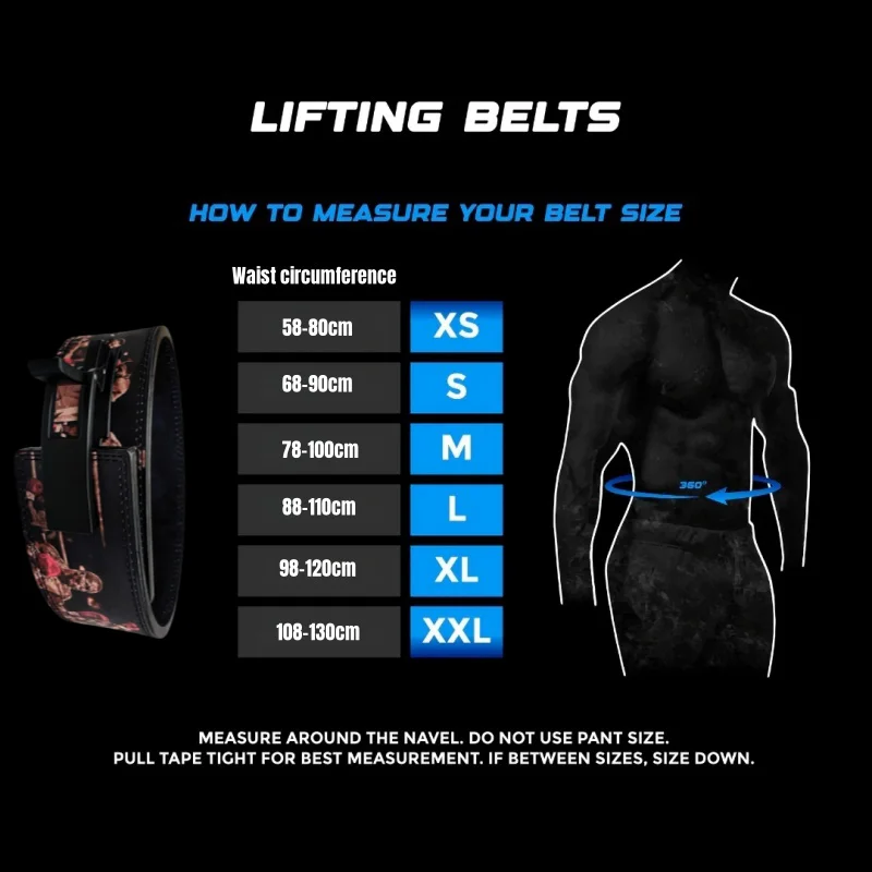 Weight Lifting Lever Belt Boxing Style Powerlifting Belt Gym Strength training Belt for Men & Women Fitness Bodybuilding Belt