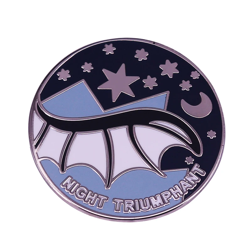 

Sarah J. Maas ACOTAR Night Triumphant Lapel Pin brooch Rhysand Bookish Badge Mountain Stars Aesthetic Collection