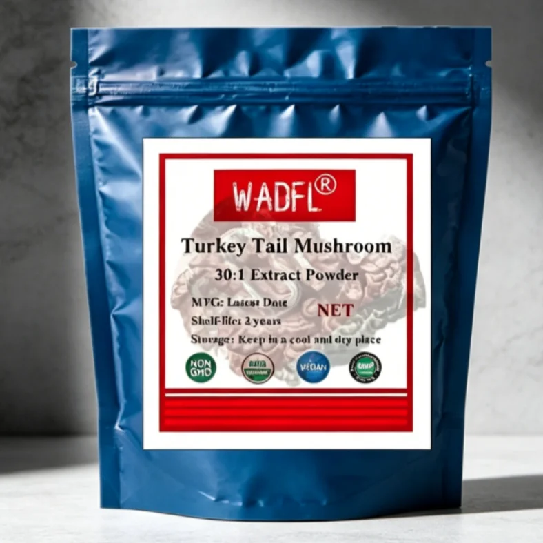 

Customized for Yunzhi Turkey-Tail Extract Powder Aluminum Foil Bag Packing CoriolusVersicolor for Global Distributors