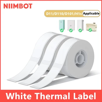 Niimbot 1Roll Thermal Label Waterproof Stickers Adhesive White Paper For D110/D11/H1s…