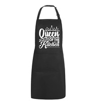 Queen of The Kitchen apron Mother's Day birthday Christmas housewarming new home decoration wife mom grandma friend gift Present