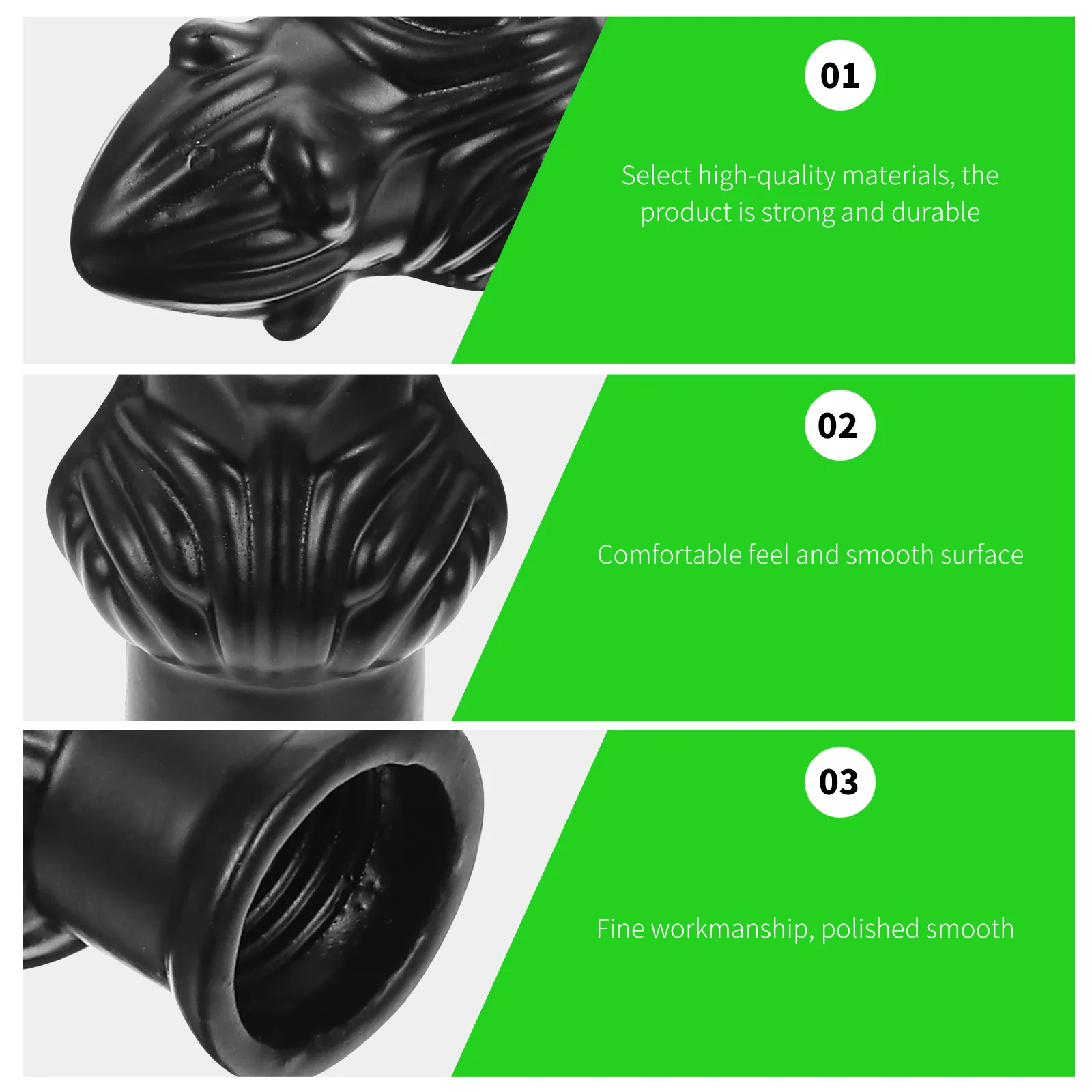 

Horn Frame Decorative Head Lamp Finials Exquisite Polished Base Table Floor Lamps Bedroom Living Room Shade Accessories Creative