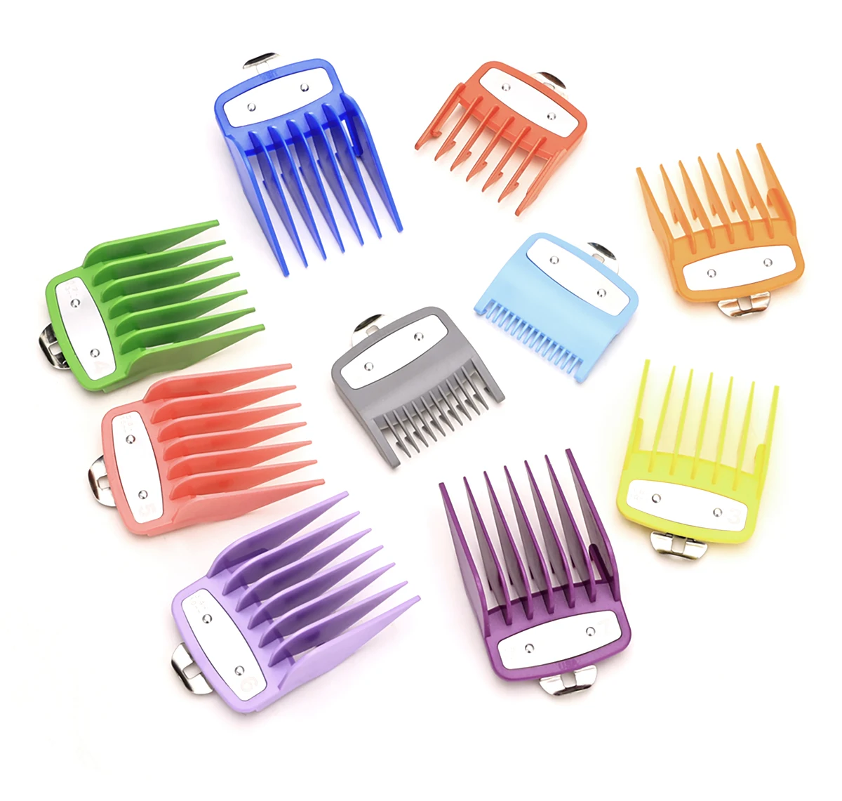 10Pcs Hair Clipper Limit Comb Salon Cutting Guide Replacement Set Professional Electric Hair Trimmer Accessories For Wahl
