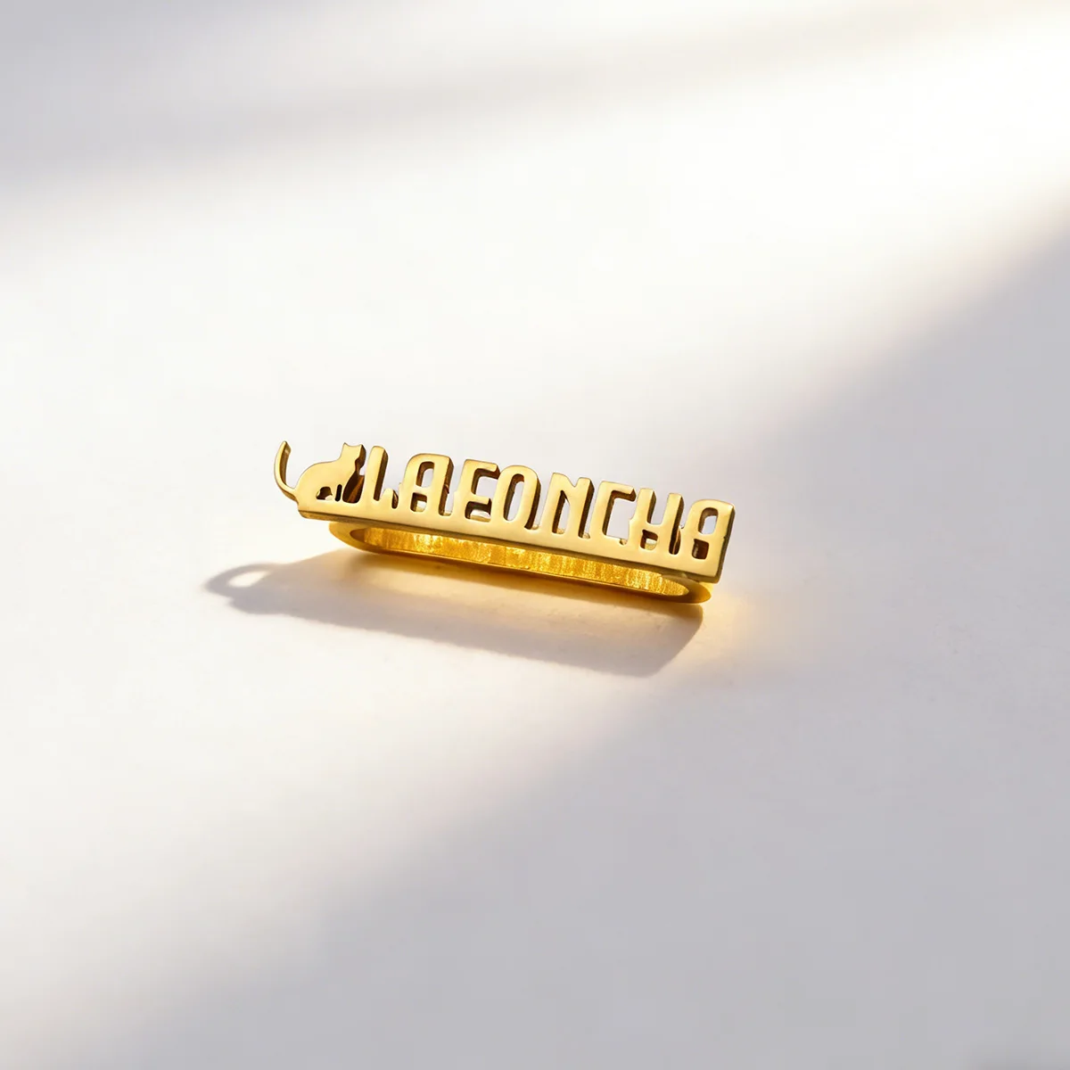 

Металлические шармы-подвески для ремешка часов из нержавеющей стали Chandler с индивидуальной гравировкой имени и кошки, аксессуары для ремешков часов