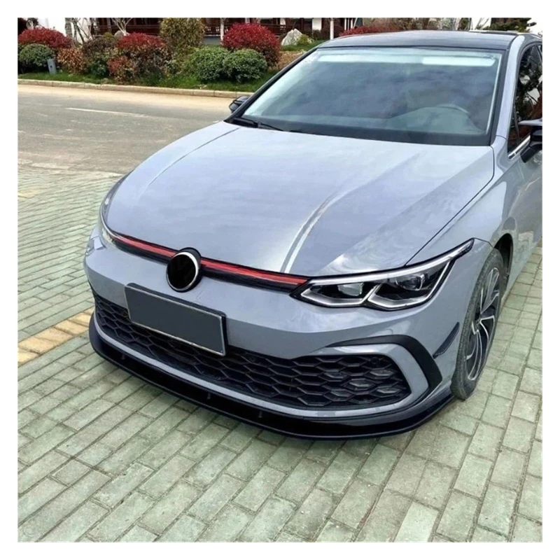 ماكستون نمط المصد الأمامي سبويلر لشركة فولكس فاجن جولف 8 MK8 GTI GTD GTE R-Line 2020 ~ 2024 ماتي الأسود سيارة الجبهة حافة مصد السيارة المفسد أطقم