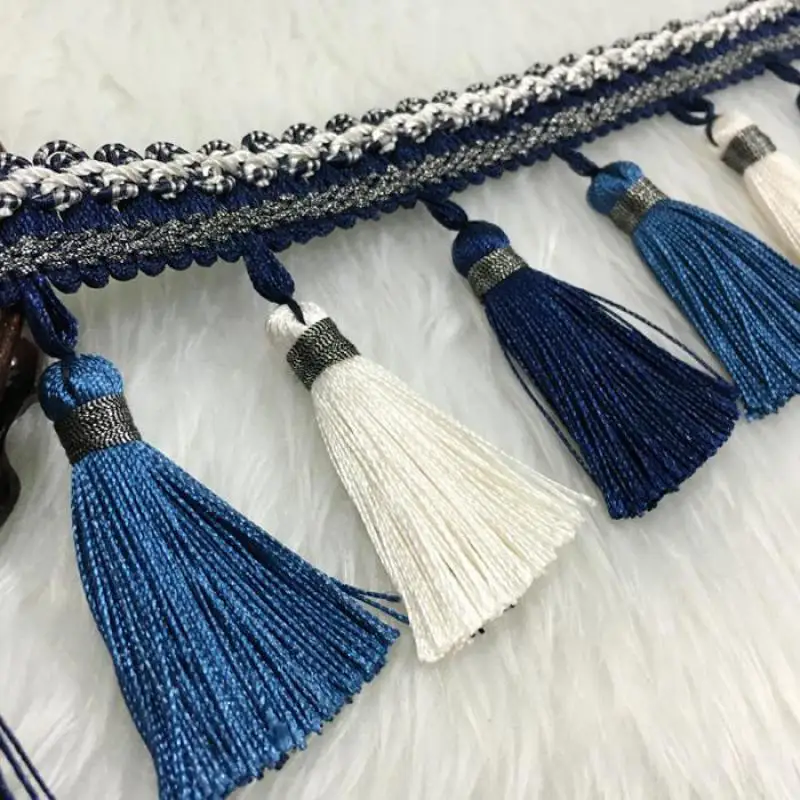 

12yards/lot Curtain Accessories Tassel Fringe Trim Ribbons Diy For Curtain Sofa Veil Sofa Home Decor Continental Curtain Lace