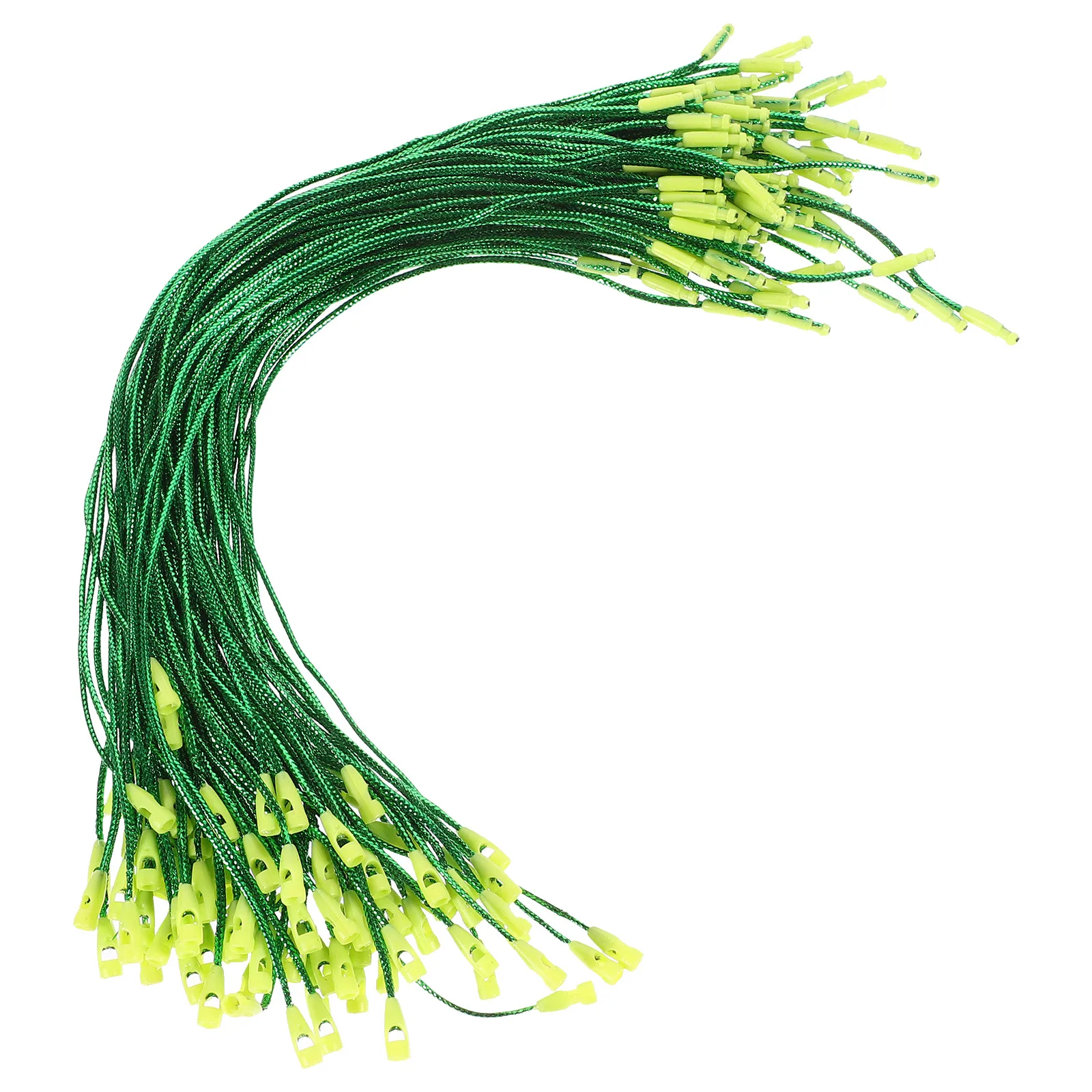 

200pcs Christmas Ball Hangers 20cm Green Hooks for naments Tags Xmas Decorations Polyester Ropes Tree Pendant Lanyard Gifts