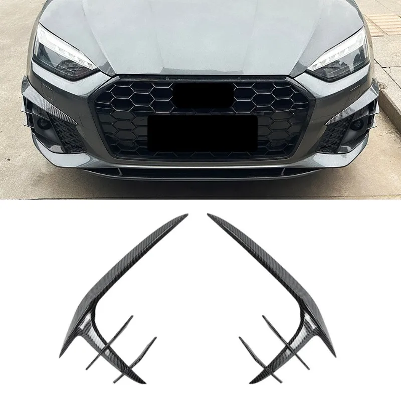 Mistlamp Spoiler Cover Koolstofvezel Trim Voor Auto Voorbumper Splitter Voor A5 S5 F5.5 Sline 2021-2024