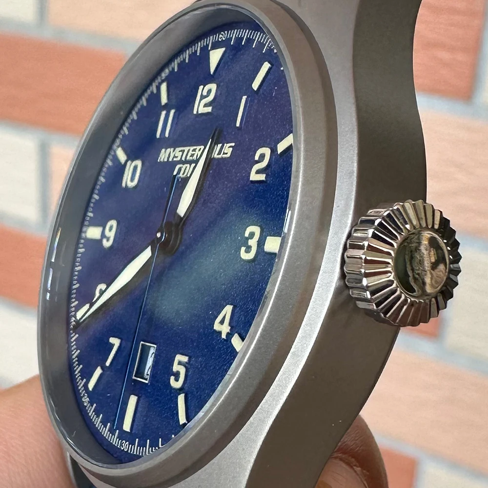 Mysterious Code Sapphire Titanium Hypoallergenic Big Pilot Mark Little Prince Luminous Watch Swiss 715 Movement