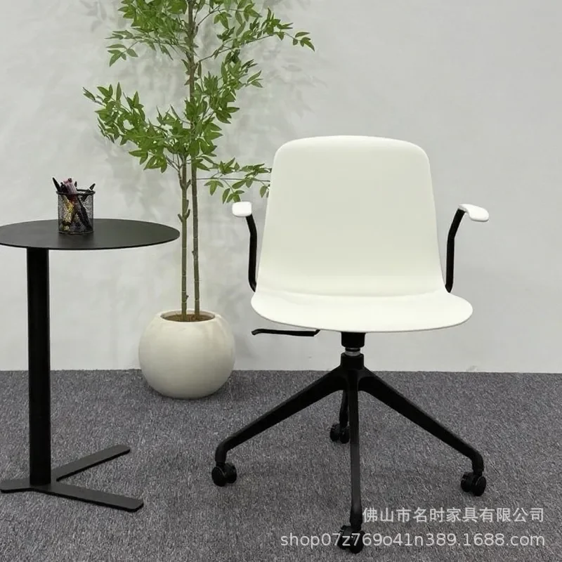 360 Degree Swivel Plastic Training Chair Adjustable Height Office Seat for Conference Room Negotiation Workstation Computer