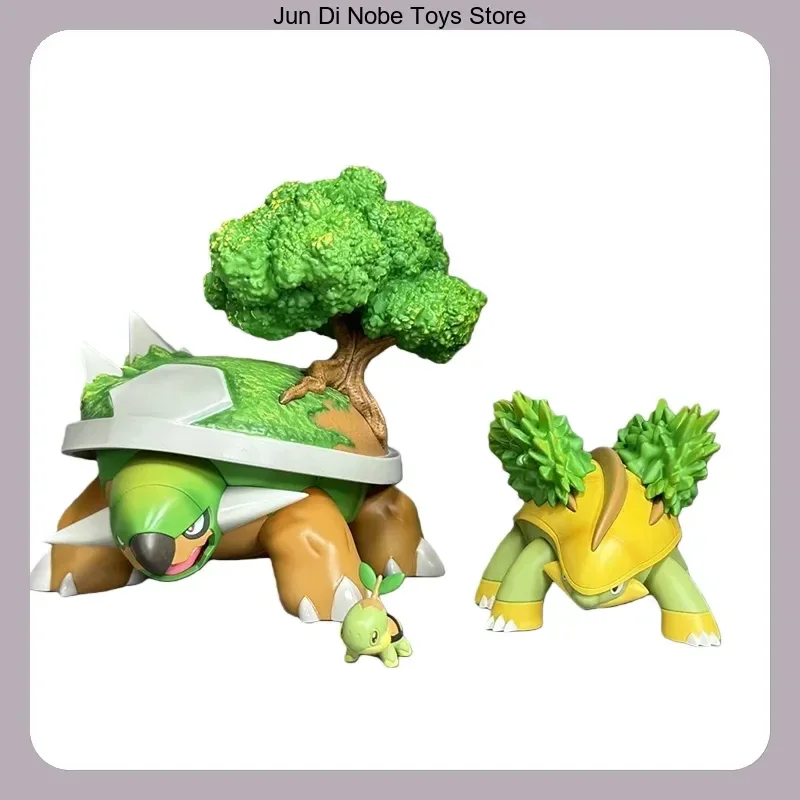 

Turtwig Grotle Torterra Evolution Set Anime Figure Statue Model, Desktop Decoration