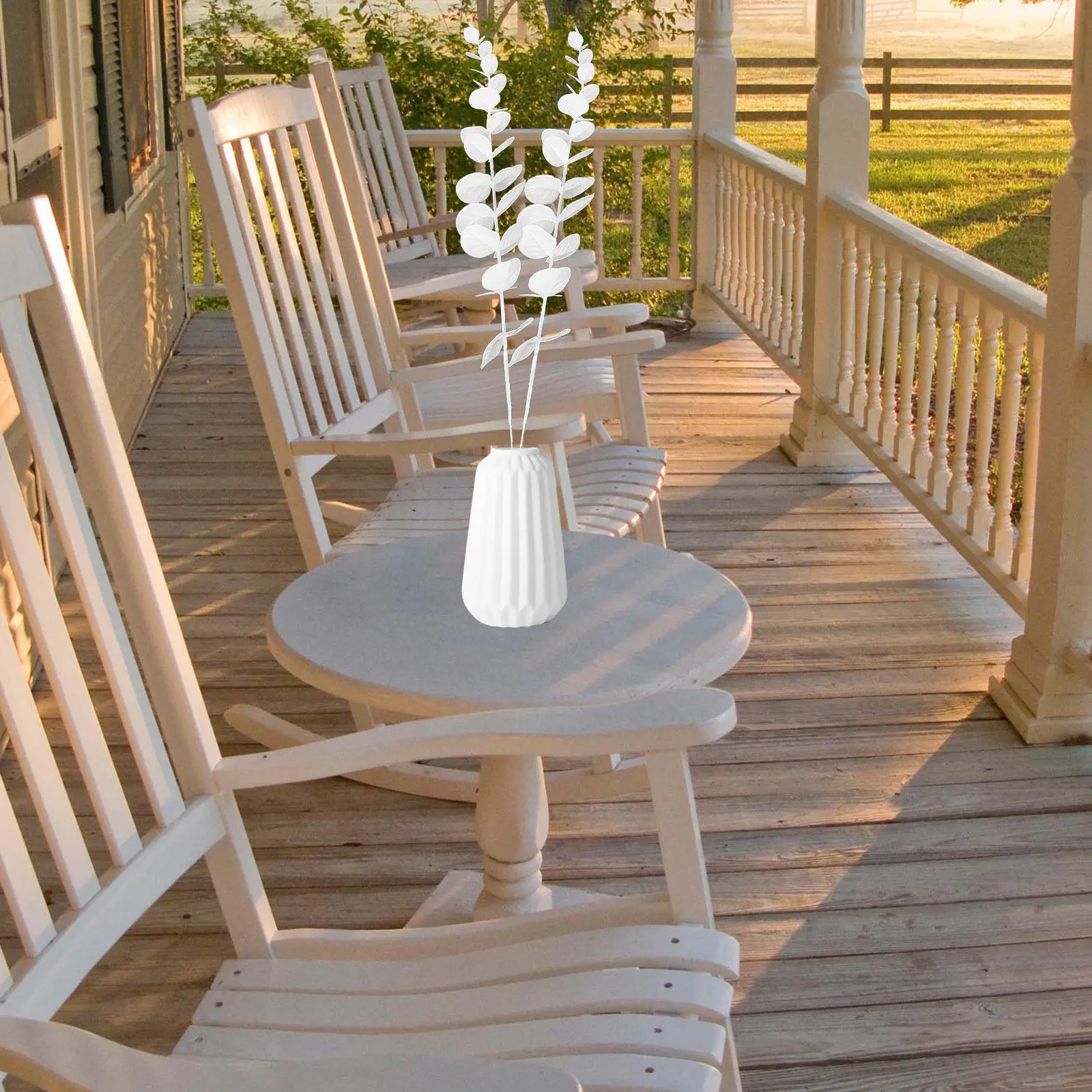 

5Pcs Lifelike Artificial Eucalyptus Leaves Realistic Simulated Leaf Plants for Wedding Party Decor Home Flower Arrangement