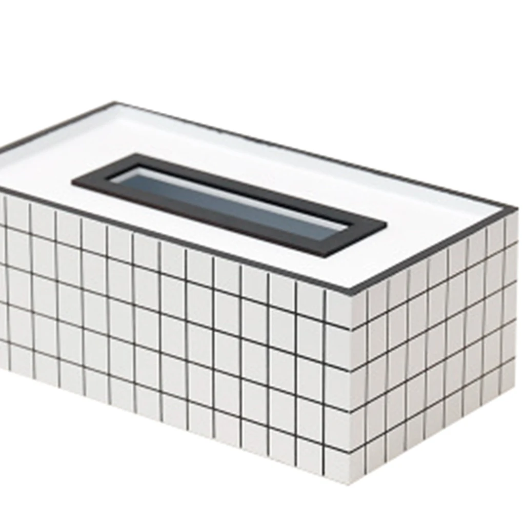 Printing Paper Rack Elegant Royal Office Car Home Rectangle Shaped Tissue Box Container Towel Napkin Tissue Holder