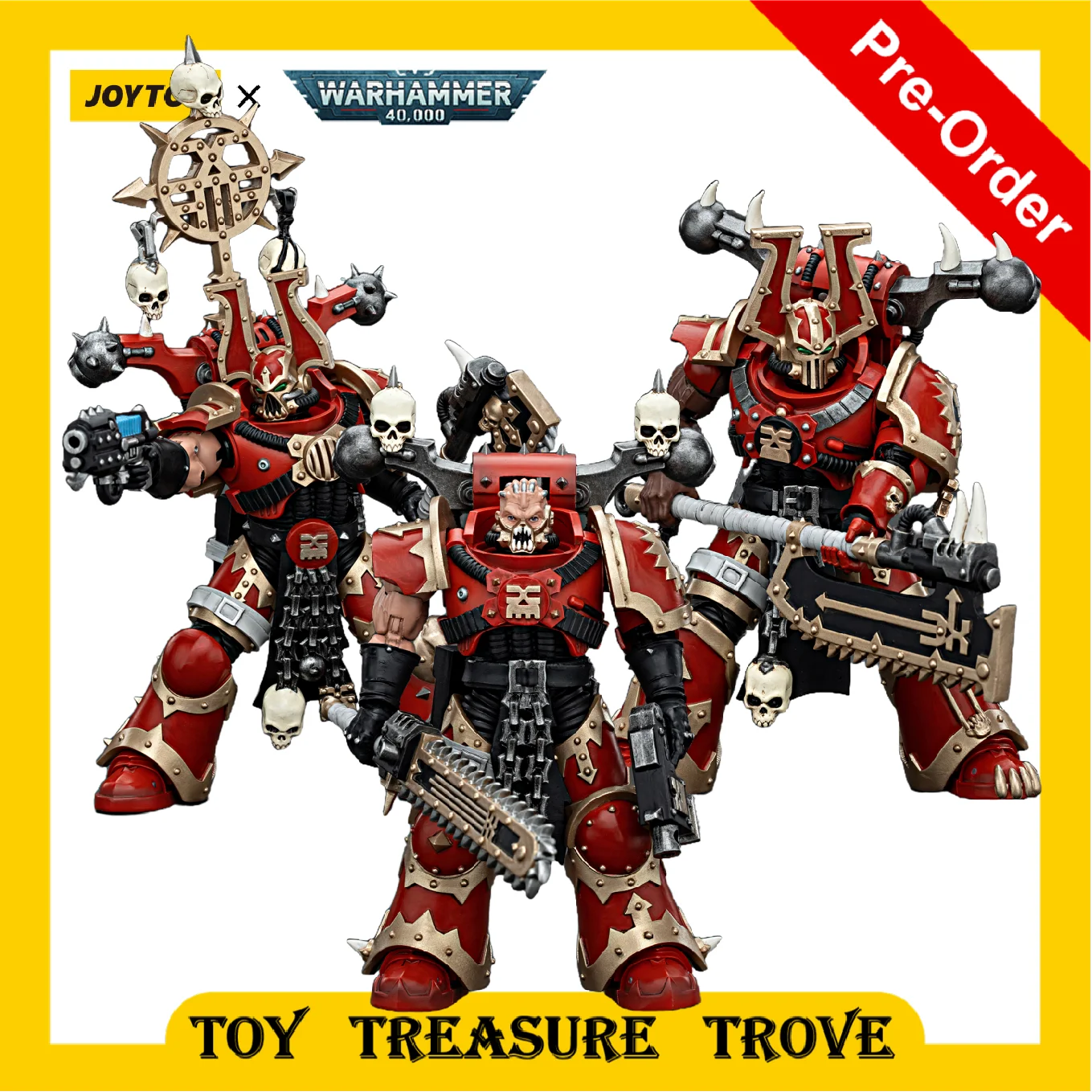 [Pre Order] JOYTOY Warhammer 40k 1/18 Action Figures World Eaters Khorne Berzerker Collection Figures