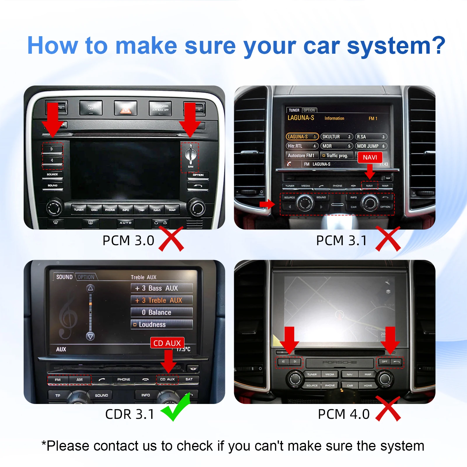 Ezonetronics Wireless CarPlay Android Auto decoder box for Porsche CDR 3.0 3.1 911 Cayanne Cayman Boxster Panamera 2012-2016