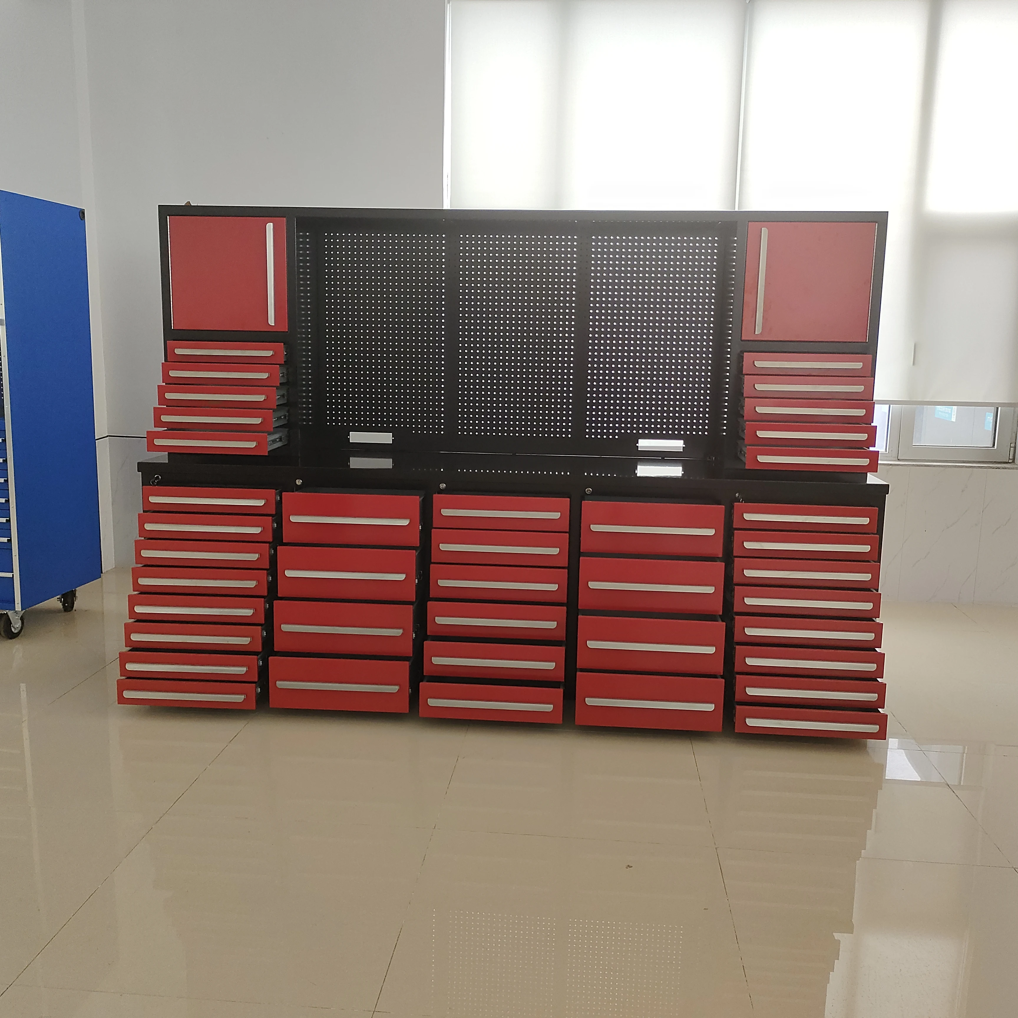 Heavy duty garage equipment and tools workshop tool cabinet system workbench image 5