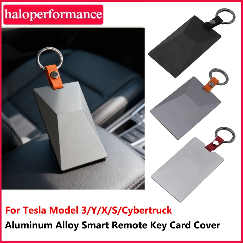 

For Tesla Model 3 Model Y Cybertruck Car Card Key Holder Shell Protector Case Cover Aluminum Alloy Full Cover Accessories