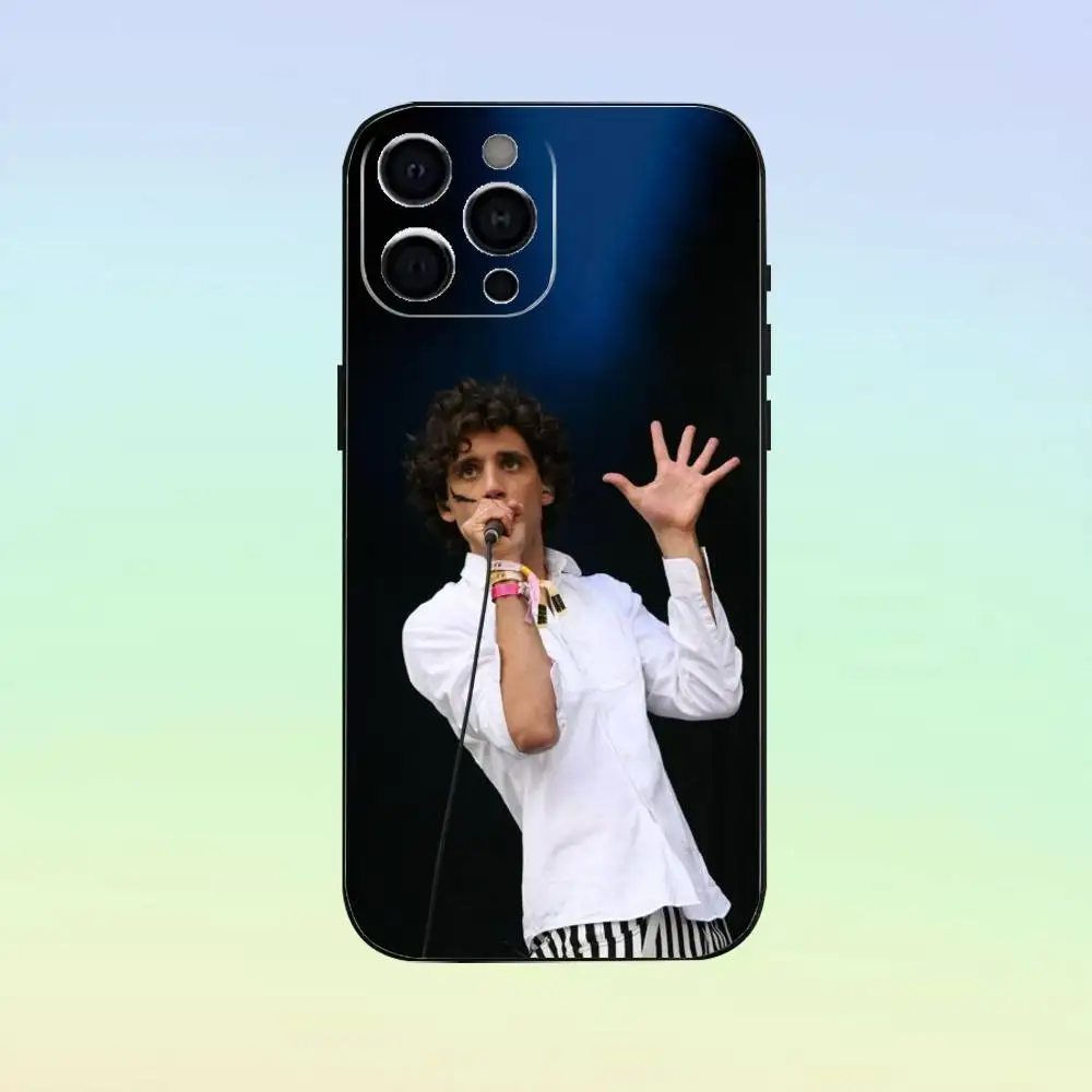 L-Lebanon シンガー M-Mika iPhone 17、16、15、14、13、12、11用スマホケース、ソフトシリコン製ブラックカバー