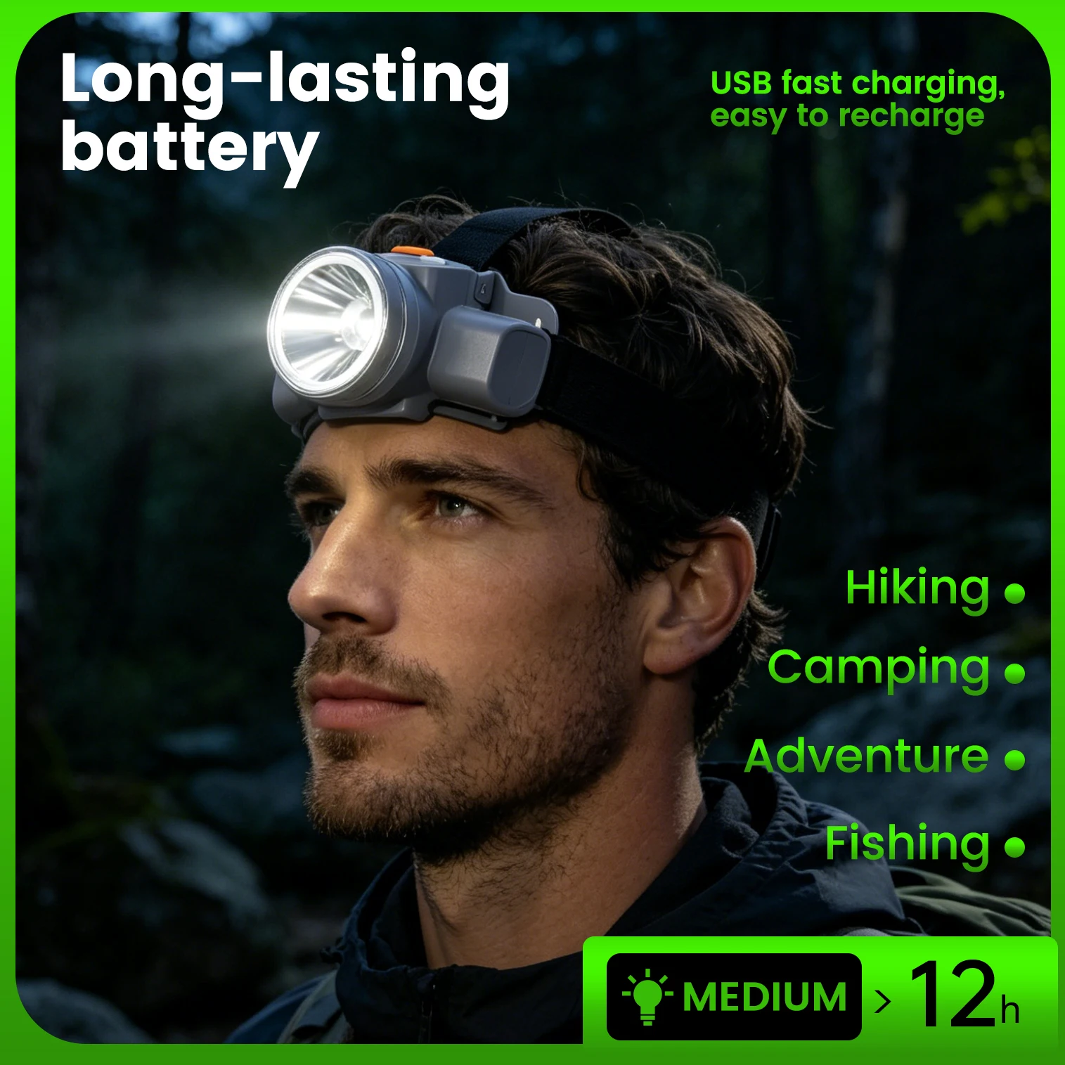 Суперяркий светодиодный фонари – обзор и цена Headlamp Tactical Bright