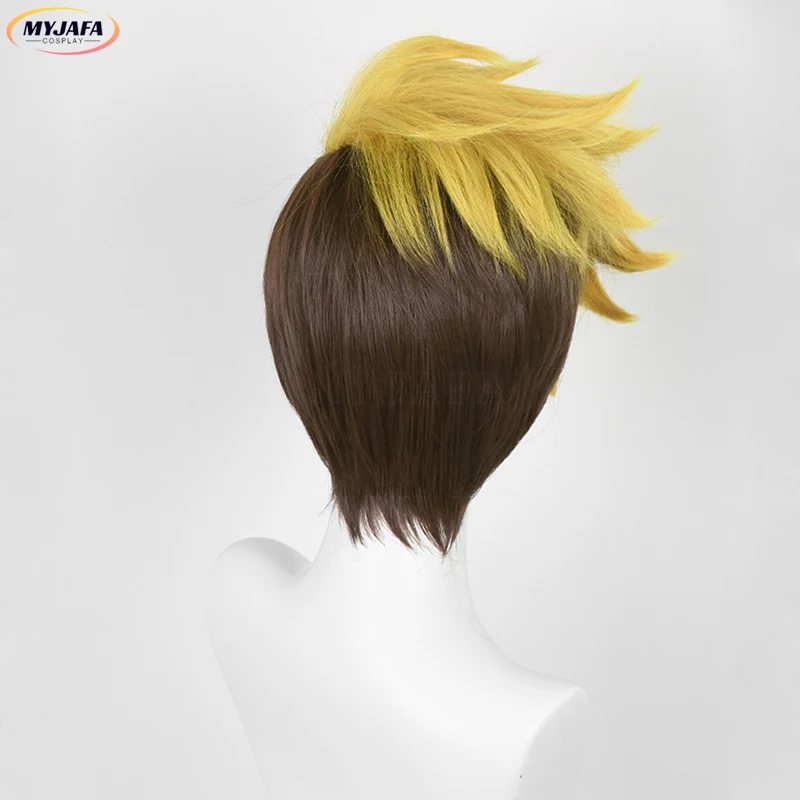 Anime Vash The Stampede Cosplay Wig High Quality Heat Resistant Synthetic Hair Wigs + Wig Cap