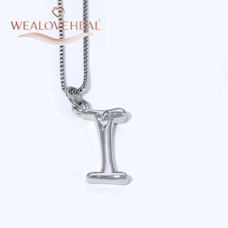 Rhodium-Plattierte Messing A-Z Initial-Halskette, Funkelnder Solitär-CZ-Buchstabenanhänger, Zierlicher Alphabet-Schmuck, Personalisiertes Namensgeschenk – Detail 27