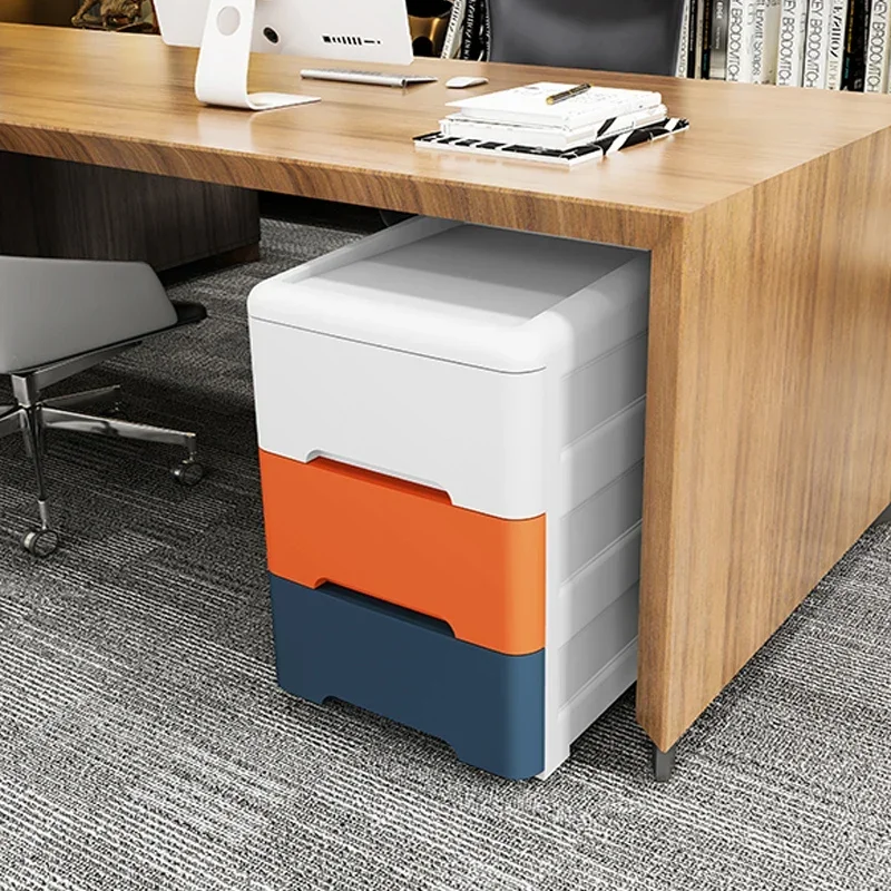 

Office Filing Cabinet-Drawer-Type Plastic Multi-Tier Organizer Living Room Narrow Gap Storage Slit Memory Solution