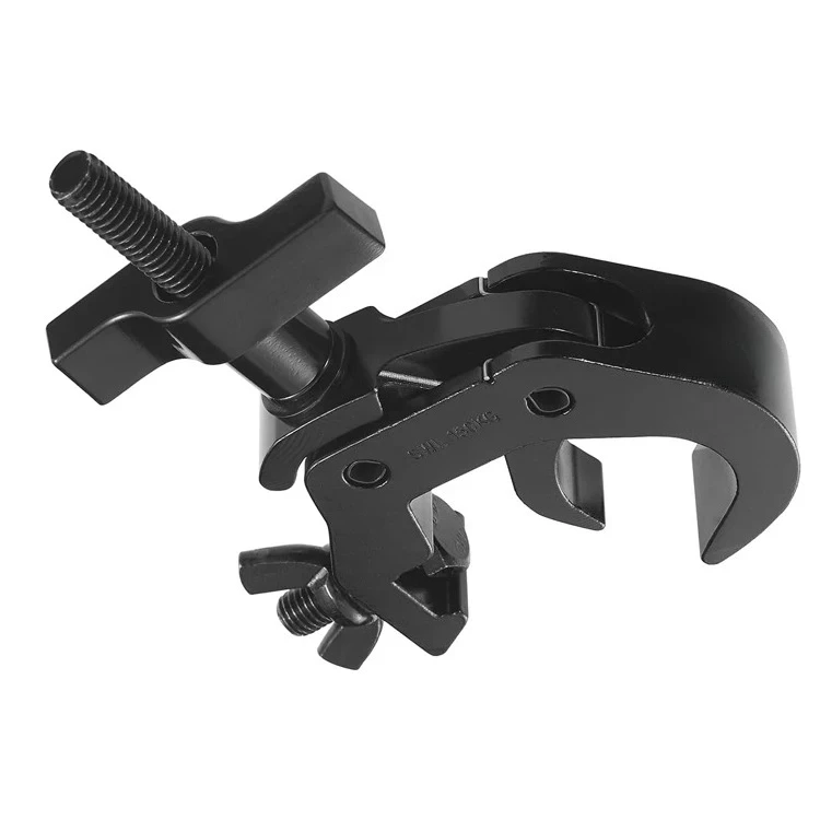 Black 38-52mm Heavy Duty Aluminium 250kg Load Capacity Truss Clamp for Stage Light Hook Clamp Fast Rig Clamp