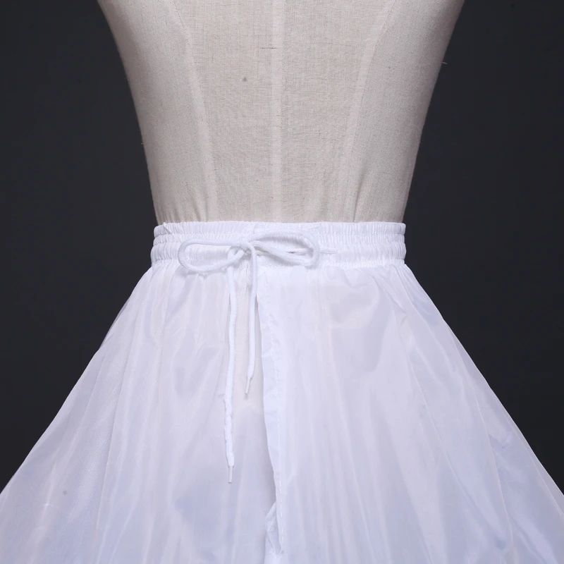 Neue Weiße Elastische Bund Weiß 4 Hoops Petticoats für Hochzeit Kleid Günstige Cerceau Robe Großhandel