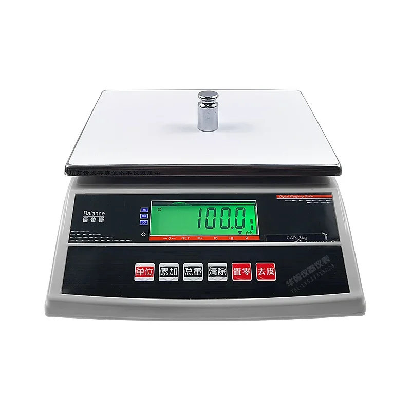 

Berens electronic scale 3kg6kg15kg30kg precision warehouse parts weighing platform scale desktop called industrial balance