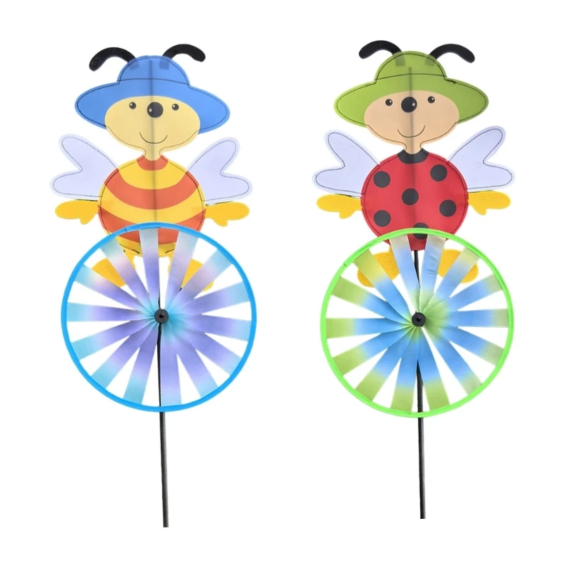 

X22D Playful Scarecrow Theme Wind Spinner Ornament Outdoor Decoration No Tool Require