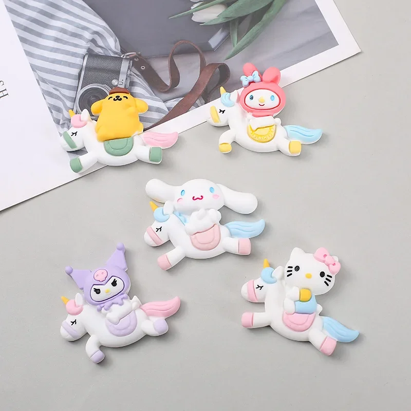 

2pcs oversized cartoon animal Trojan horse resin flatback cabochons diy jewelry materials handmade crafts charms