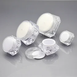 3G 5G 10G 15G Diamond Acrylic Cream Transparent Lady Pearl Eye Face Small Trial Pack Split Gift Box Sample Cosmetic Bottles