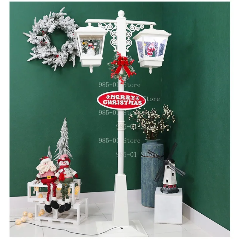 Creative Christmas lighting, snowy street lamp style ornaments for Christmas decoration