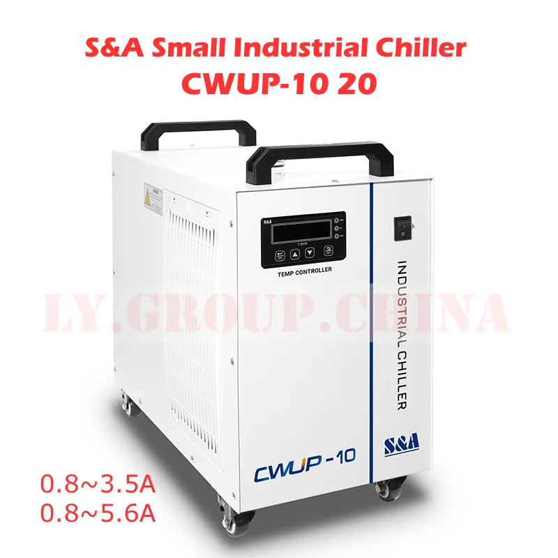 

S&A Small Industrial Chiller CWUP-10 20 For Ultrafast Laser UV Laser Marking Machine ±0.1°C With High Control Precision