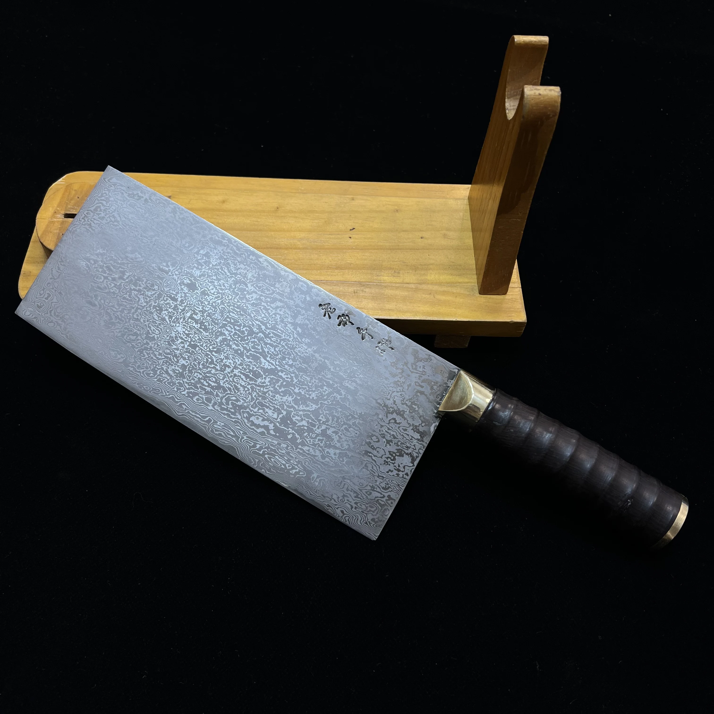 8 Inch Slicing Knife BG42 Aviation Special Steel Blade Chef Cleaver Handmade Forged Rust-resistant Damascus Steel Kitchen Knives