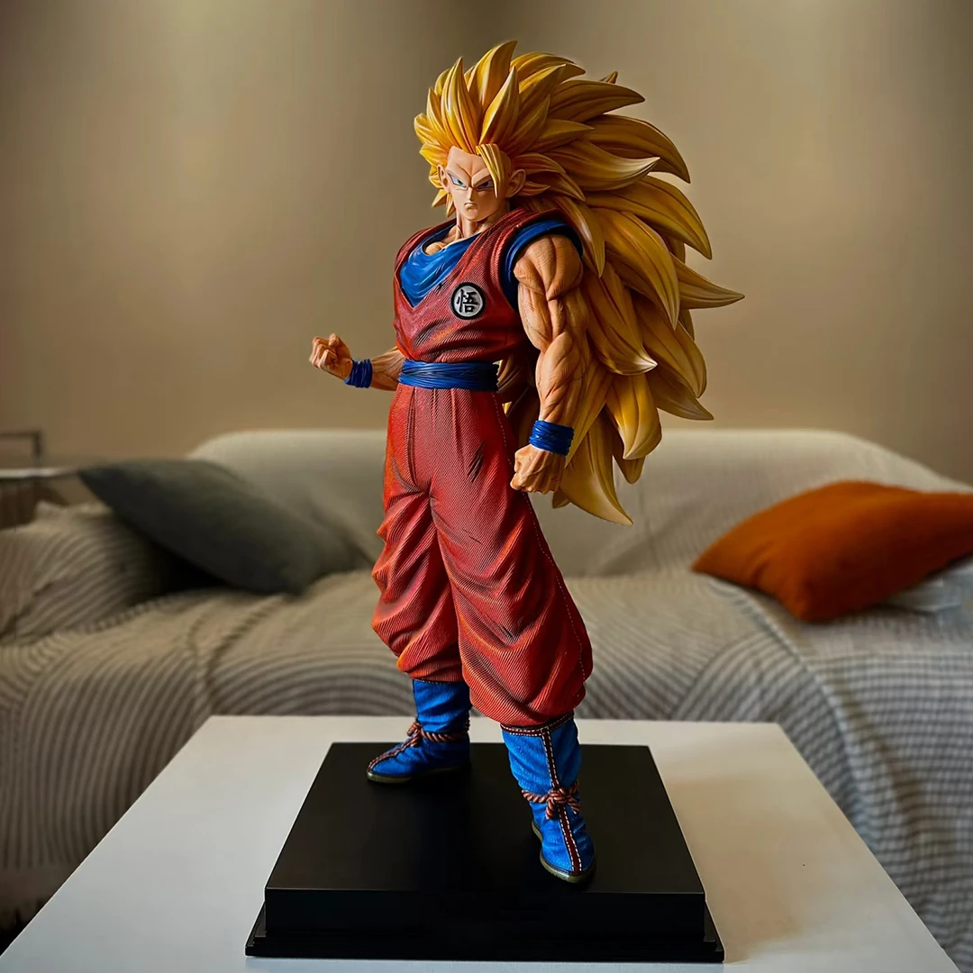

54cm/21.26inch Dragon Ball Z Son Goku Ssj3 Figure Super Saiyan Goku Action Figures JT Statue Collection Model Toys Gifts