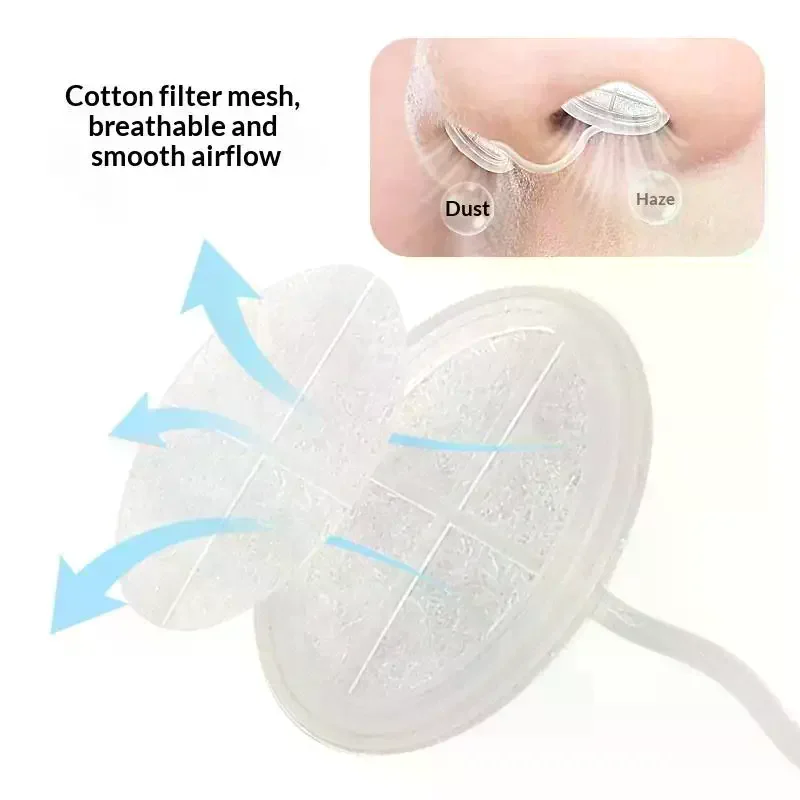 4 Pcs 4 Sizes Disposable Nose Filters Invisible Nasal Plugs For Outdoor Daily Use Dust Allergy Smog Control Nose Plugs For Dust