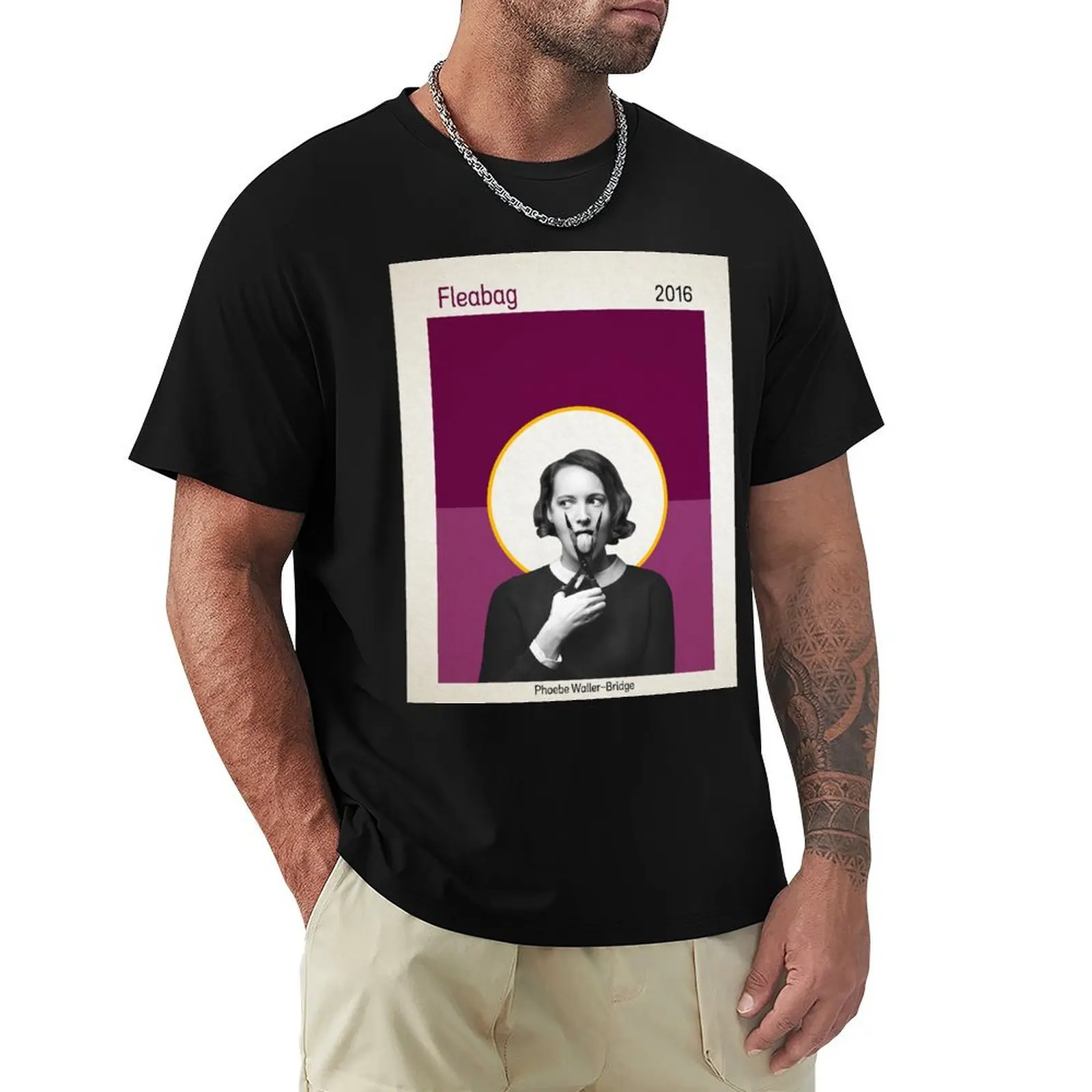 

Fleabag Minimalist T-Shirt Basic Simple Design Short Sleeve Shirt