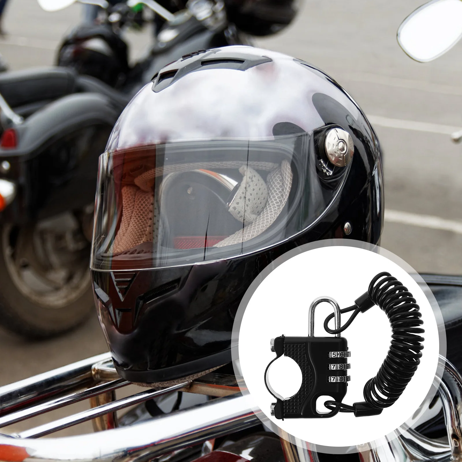

Universal Motorcycle Lock Password Security Anti Theft Lock Motorcycle Protection Accessories for Motorbikes